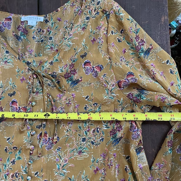 LOVERICHE Sheer Butterfly Blouse - Picture 3 of 9